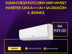 FUEGO Klima 12ka Inverter A+++/A++ WiFi FGTC12INV