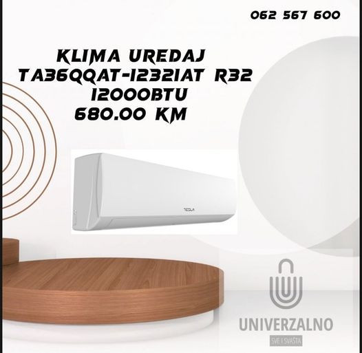 TESLA klima inverter 12ka 3,5kW TA36QQCT-1232IAWT A++/A — fotografija 1