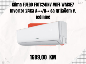 FUEGO FGTC24INV-WIFI-WMSE7 Inverter Klima 24ka A+++/A++