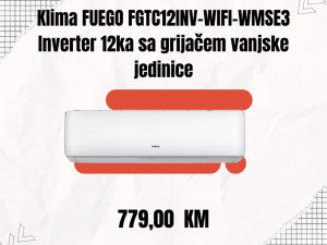 FUEGO FGTC12INV-WIFI-WMSE3 Inverter Klima 12ka WiFi + Grijač