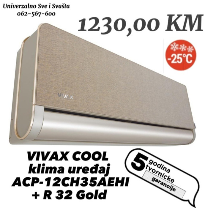 KLIMA VIVAX INVENTER 12Ka ACP-12CH35AEHI+R32 A+++  -25 — fotografija 1