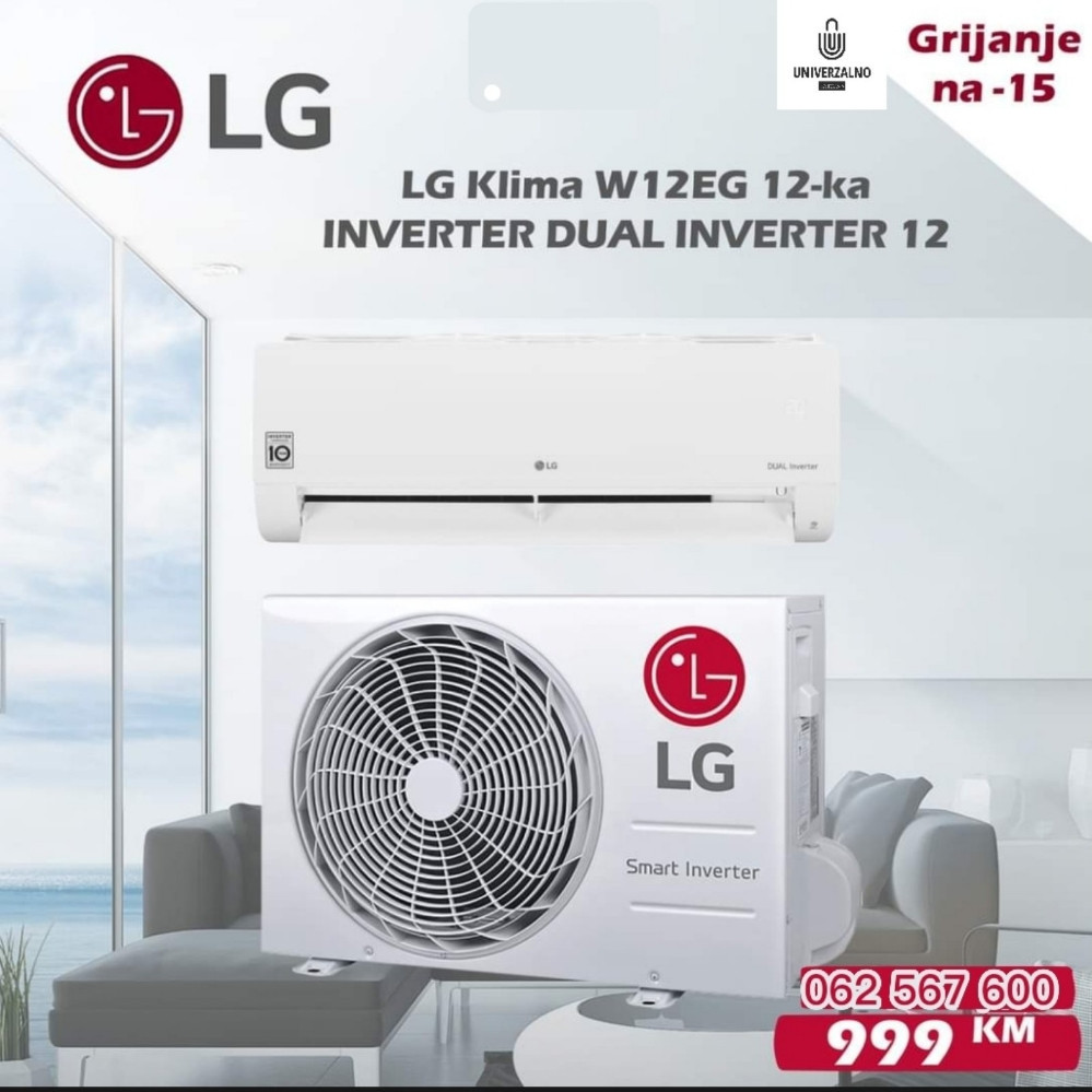 LG KLIMA W12EG 12Ka INVENTER DUAL INVENTER 12 — fotografija 1