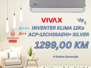 VIVAX H+ DESIGN KLIMA UREDAJ ACP-12CH35AEHI+R32 SILVER