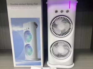 Mini Klima Dupli Ventilator Prijenosna Prenosivi Pokretna Klima — fotografija 1