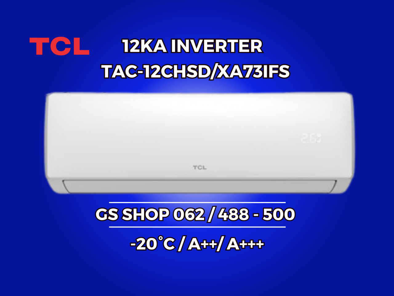 Klima TCL 12KA INVERTER -20 / A++ TAC-12CHSD/XA73IF — fotografija 1
