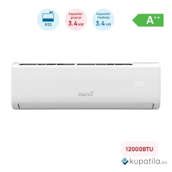 Klima Green Tech 12000BTU s grijačem WIFI — fotografija 1