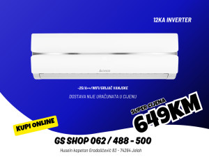 Klima CHIGO 12KA INVERTER -25/A++/WIFI/GRIJAČ VANJSKE — fotografija 1