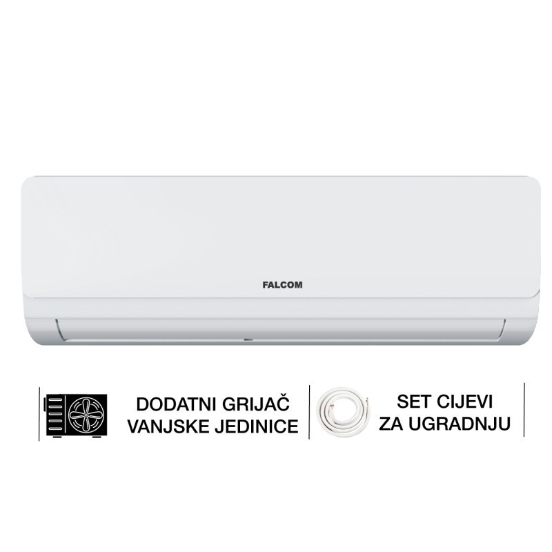 Falcom Klima uređaj, 12000Btu, Cijevi,Inverter, Defrost, WiFi, — fotografija 1
