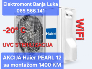 AKCIJA klima inverter Haier PEARL 12 uvc sterilizacija-20C grijač — fotografija 1
