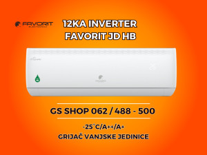 Klima FAVORIT 12KA INVERTER -25 / A++ / GRIJAČ VANJSKE — fotografija 1