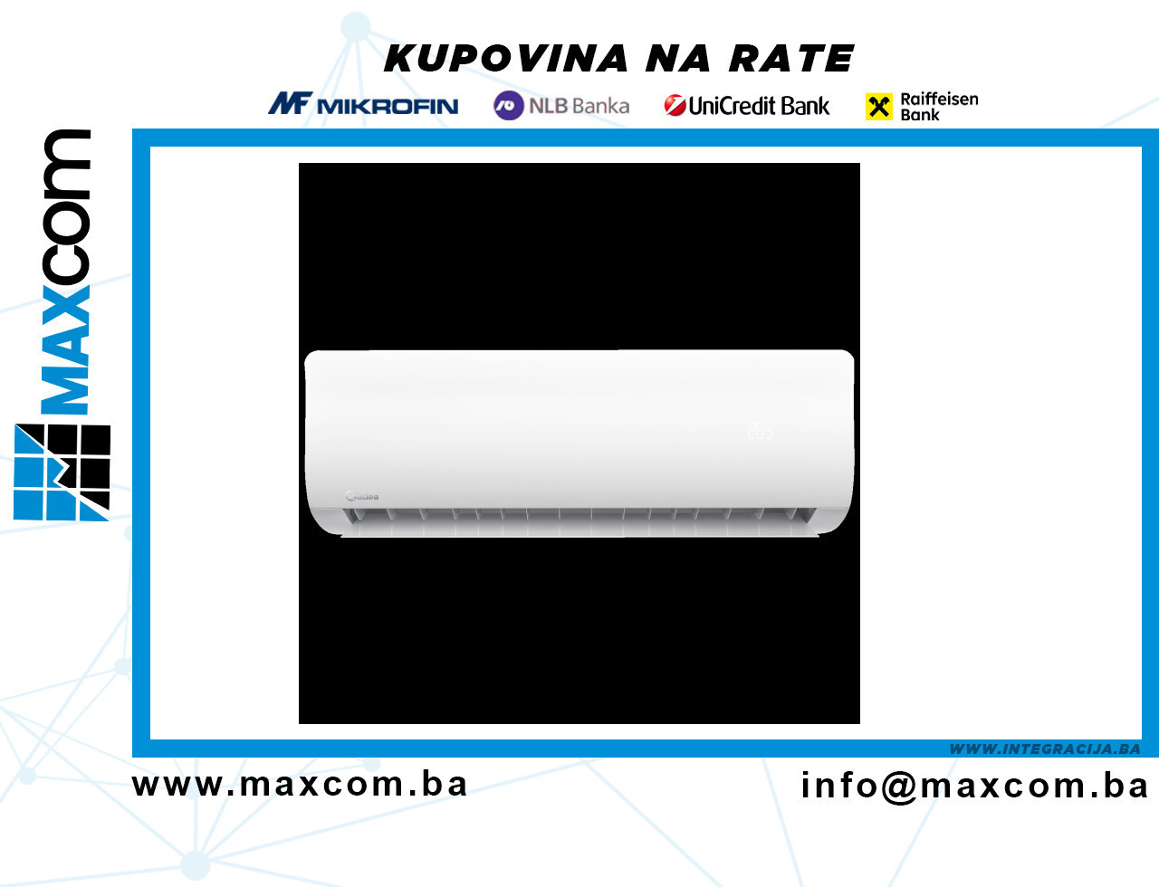Midea Klima uređaj, split sistem, 9000 Btu, -20C, R32, WiFi, A - — fotografija 1
