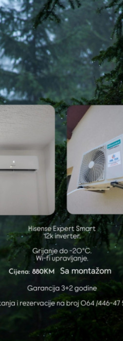Inverter klima uređaj 880KM sa montažom — fotografija 1