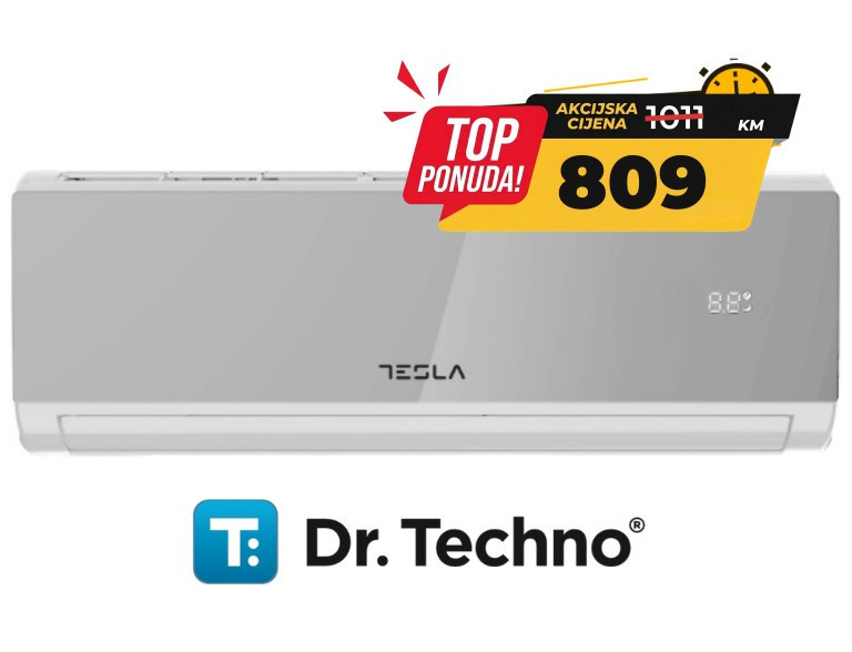 TESLA klima TT34EX82SM-1232IAW Inverter,R32,WiFi DA 12000Btu snag — fotografija 1