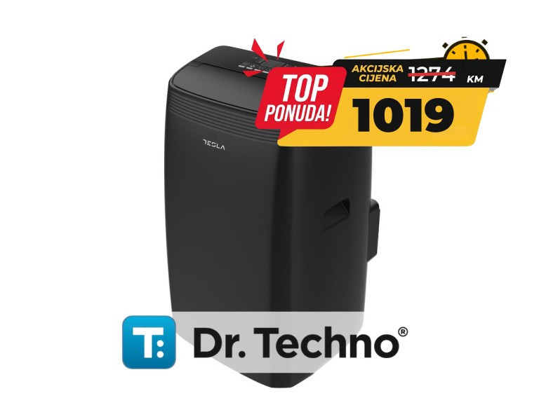 TESLA pok. klima TTMYB-12CHW Inverter, R290, Crna 3,5kW, WiFi — fotografija 1