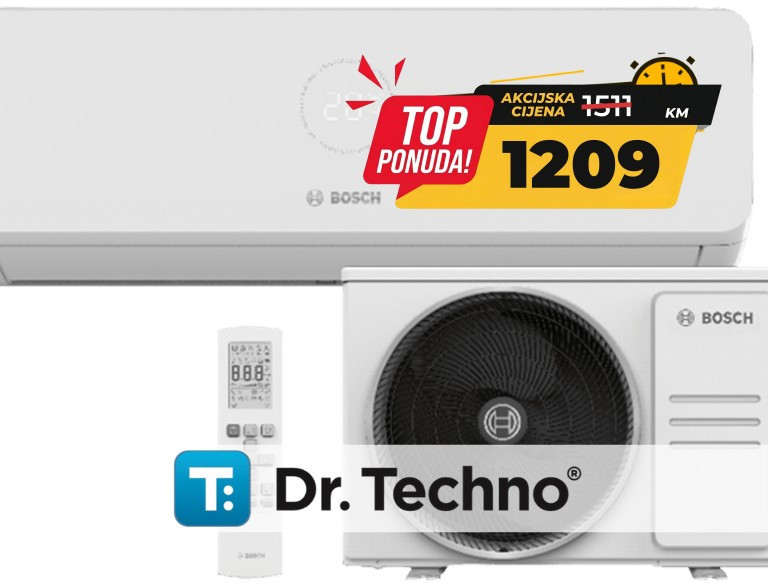 BOSCH Climate CL3200iU W 35A++,R32, 3.6 kW,Hlađenje:-15C, Grijanj — fotografija 1