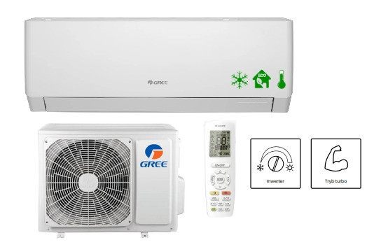 Gree Pular inverter wifi integrisan A++ — fotografija 1