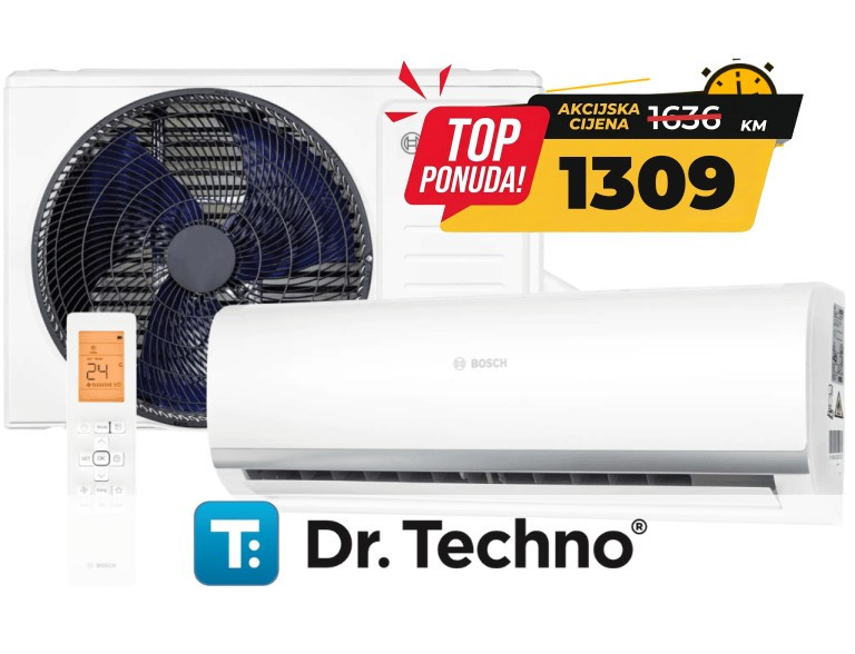 BOSCH Climate CL2000 53E 18ka A++, R32, INVERTER, Hlađenje:    -1 — fotografija 1