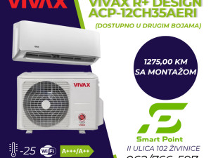 VIVAX R+ DESIGN ACP-12CH35AERI A+++ 2 GRIJACA sa montažom