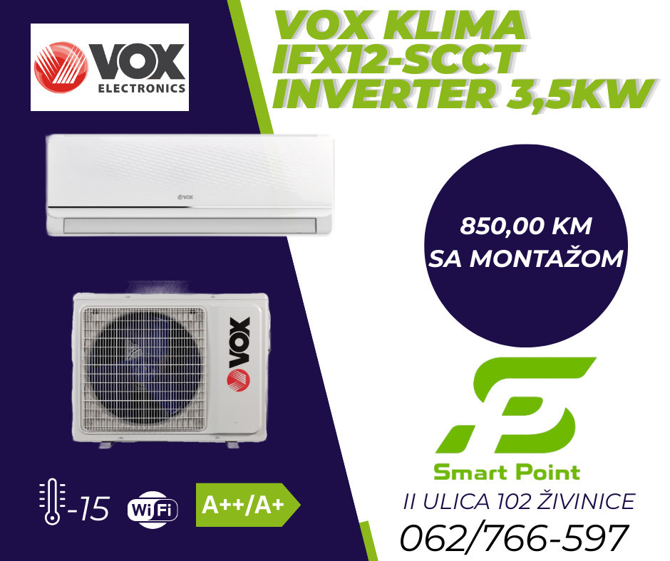VOX INVERTER KLIMA 12-ka -15 IFX12 sa montažom — fotografija 1