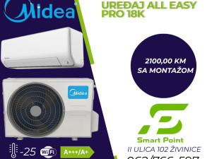 Klima Uredjaj MIDEA 18 All Easy Pro Inverter -25 sa montažom — fotografija 1