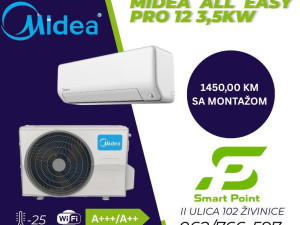 MIDEA KLIMA ALL EASY PRO 12-KA 3,5KW -25 A+++ WIFI sa montažom — fotografija 1