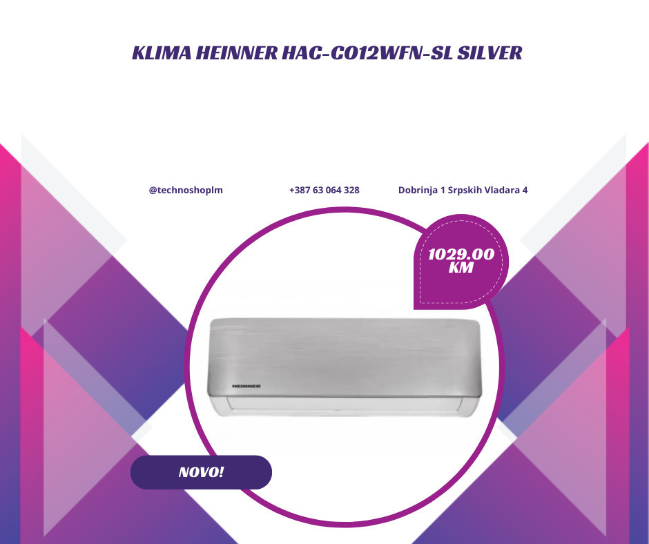 Klima uređaj Heinner HAC-CO12WFN-SL  Silver — fotografija 1