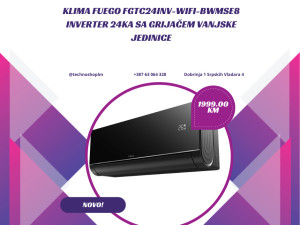 Klima uređaj FUEGO FGTC24INV-WIFI-BWMSE8 Inverter 24ka
