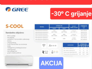 Klima inverter Gree S Cool -30C grijanje Elektromont B.Luka — fotografija 1