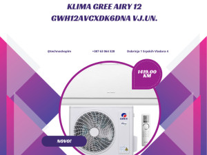GREE Airy 12 GWH12AVCXDK6DNA klima uređaj split
