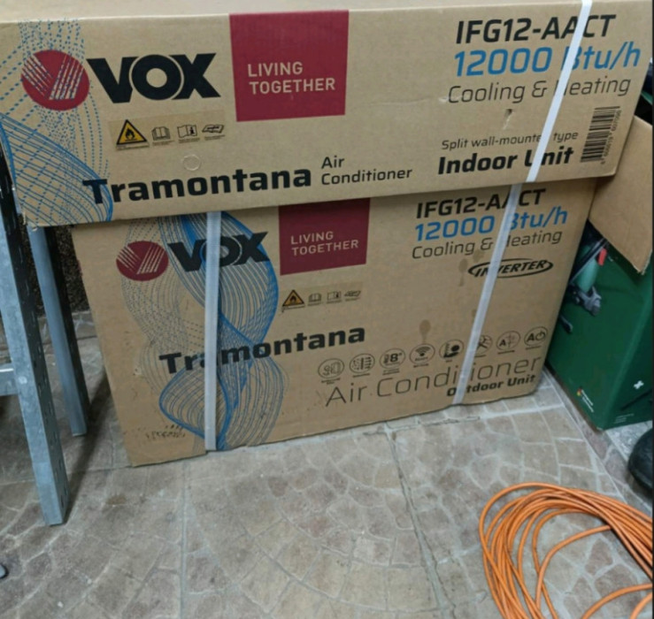 Inverter Klima VOX Tramontana 12000 BTU NOVA / UPAKOVANA — fotografija 1