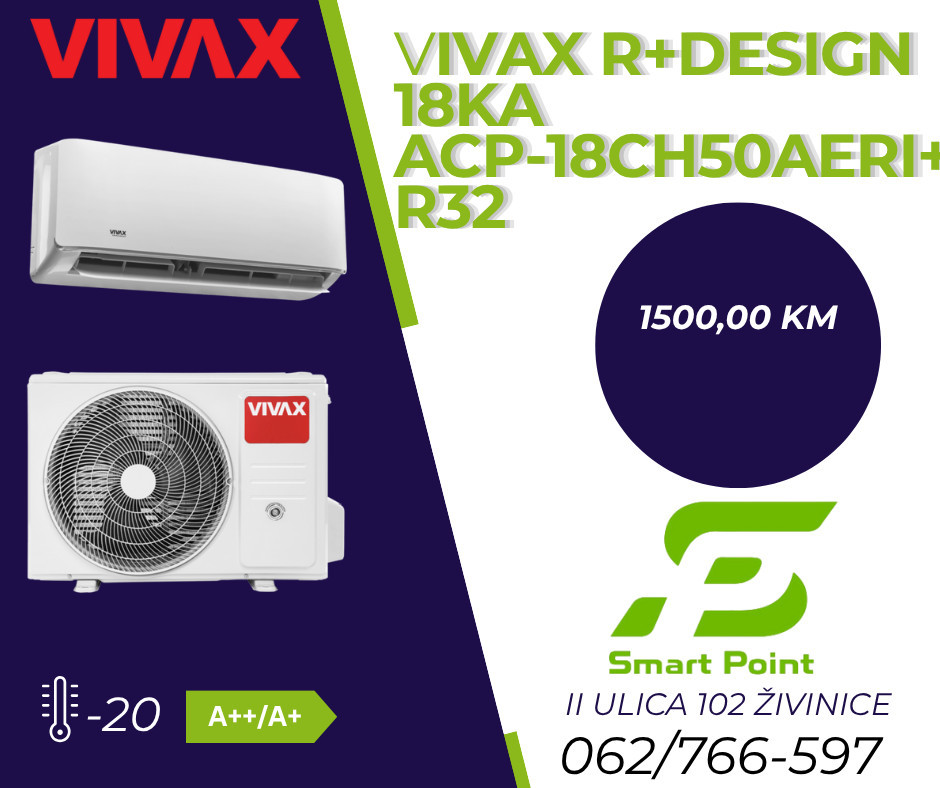 VIVAX R+ Inverter klima 18ka ACP-18CH50AERI+ R32 — fotografija 1