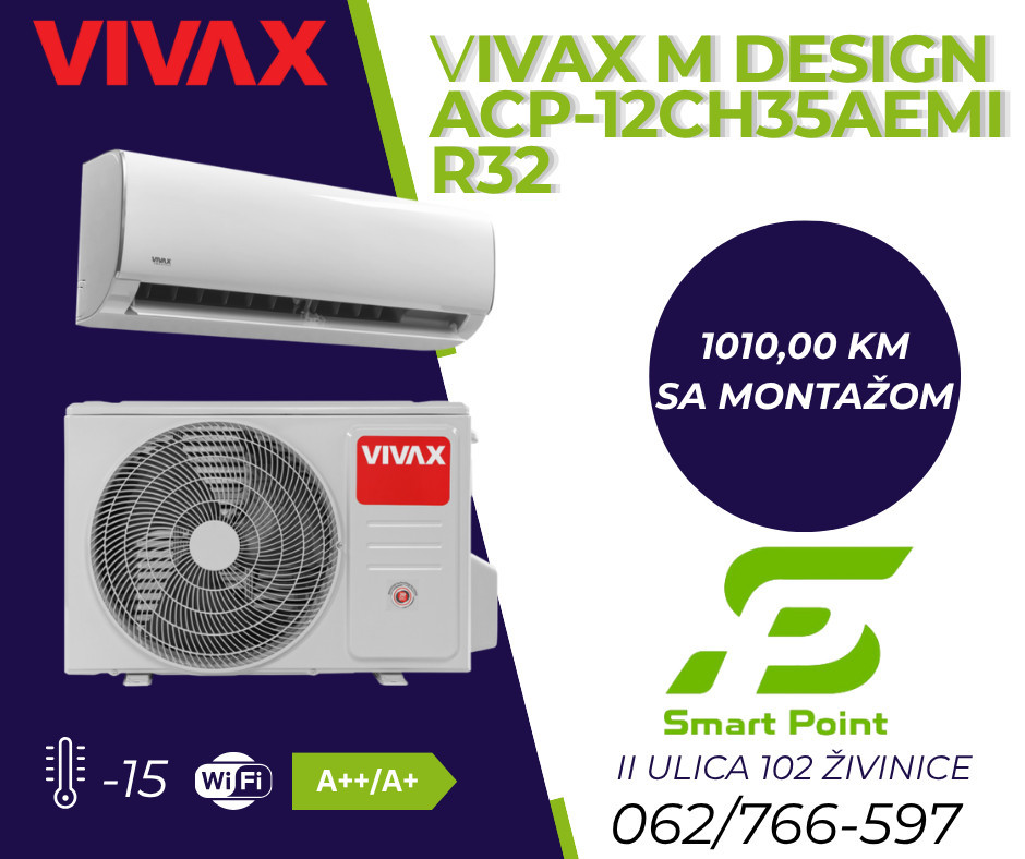 VIVAX M design ACP-12CH35AEMI R32 sa montažom — fotografija 1