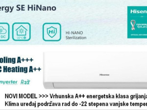Hisense 12-ka KA35 INVERTER -22 A+++ WiFi
Energy SE HiNano