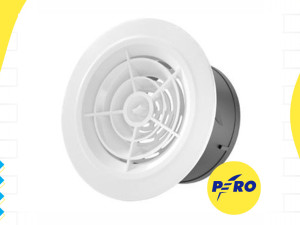 Poklopac ventilacijskog otvora 95mm bijeli okrugli 420-902 Commel — fotografija 1