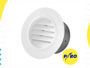Poklopac ventilacijskog otvora 95mm bijeli okrugli 420-901 Commel — fotografija 1