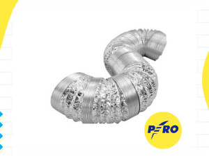 Crijevo fleksibilno aluminijsko za ventilaciju 100mm 1,5m 420-951 — fotografija 1