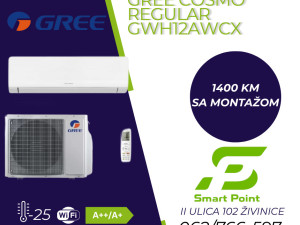 GREE COSMO REGULAR INVERTER KLIMA UREĐAJ 12K -25 sa montažom