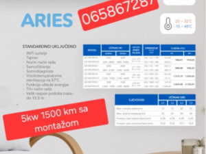 KLIMA AZURI 18000 BTU -25 WI FI SA MONTAŽOM
