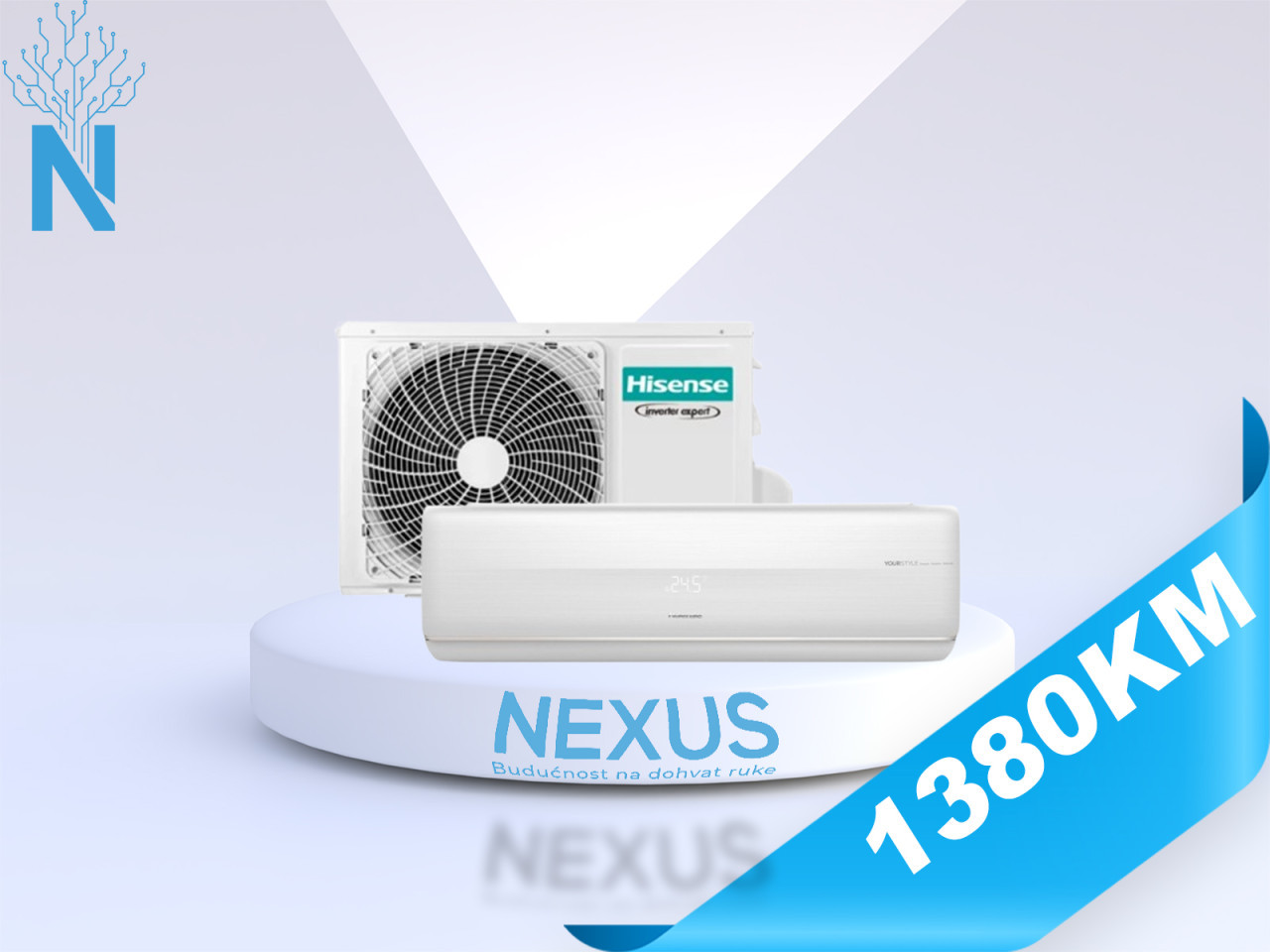 Hisense Klima QF35XW0EG FRESH MASTER 12-Ka Inverter WIFI — fotografija 1