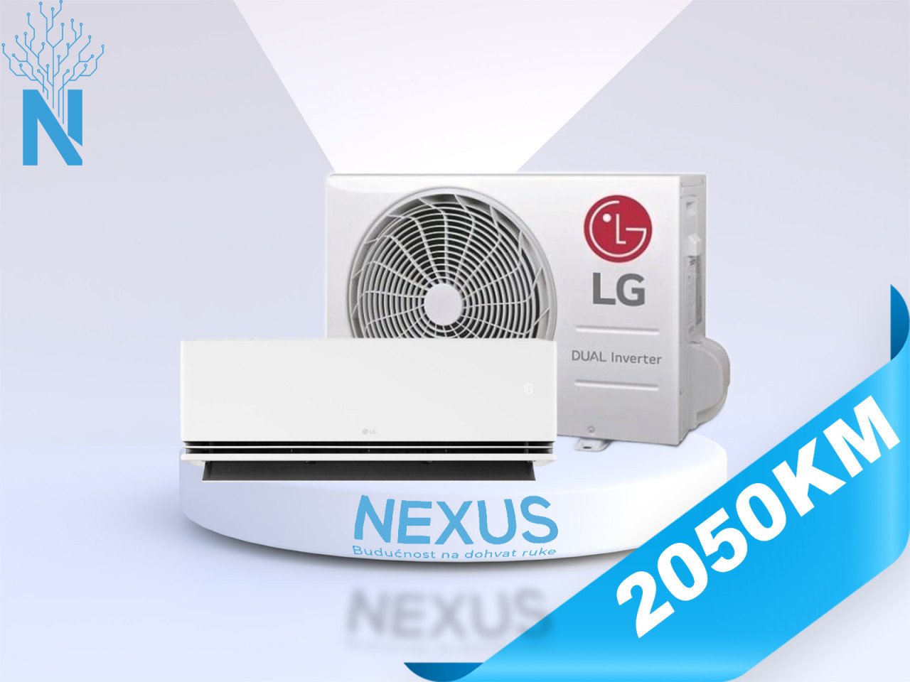 LG KLIMA INVERTER 12-ka H12S1P A+++ DUALCOOL Premium Soft Air — fotografija 1