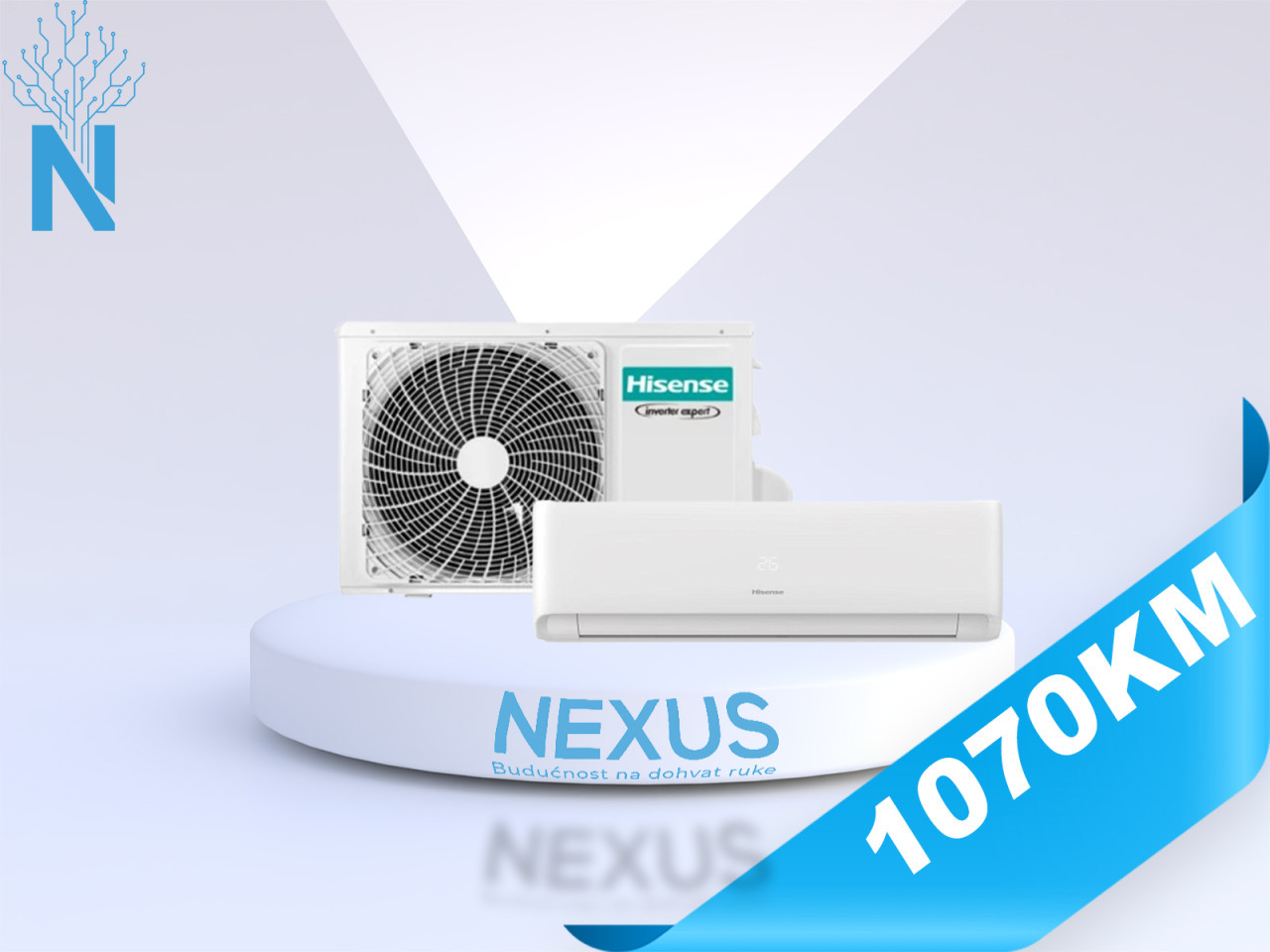 Hisense Klima Energy Expert Hi-Nano KF35 12-Ka Inverter WIFI — fotografija 1