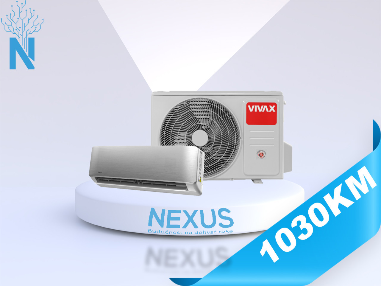 Vivax Klima AERI R+ ACP-12CH35AERI SILVER SIVA 12-Ka Inverter — fotografija 1