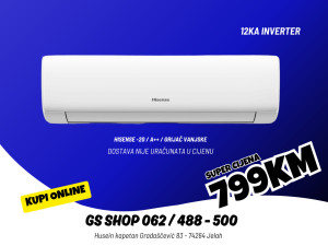 Klima Hisense 12-KA Wings Pro KB35 -20 GRIJAČ VANJSKE — fotografija 1