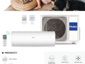 Inverter klima 12 Haier PEARL PREMIUM -25 A+++ 12ka wifi 12-ka — fotografija 1