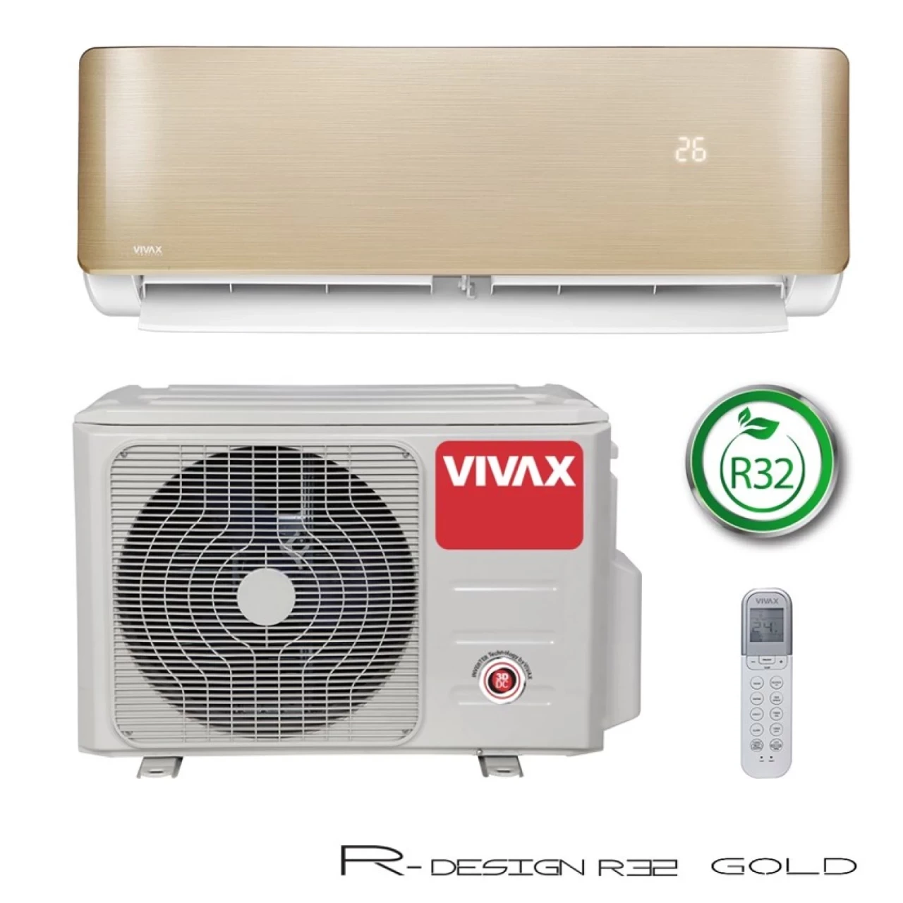 Vivax Inverter Klima 12ka ACP-12CH35AERI GOLD -25 dva grijača — fotografija 1