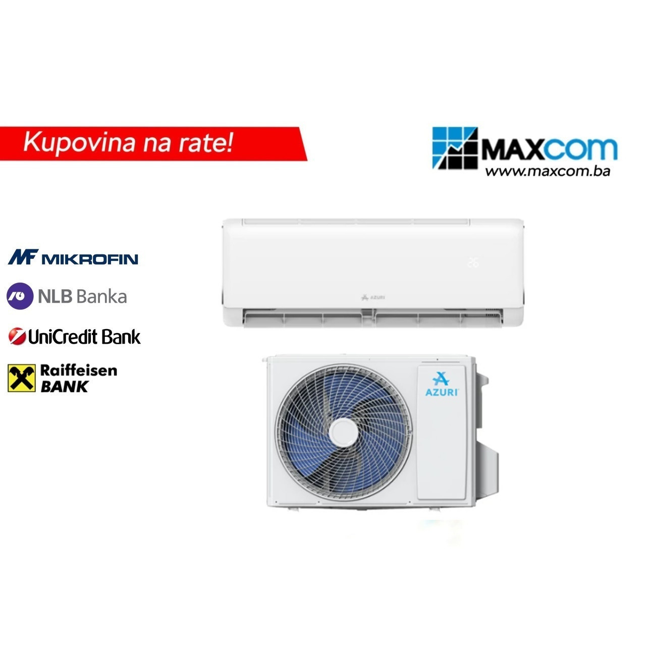 Azuri Aries 18K Inverter klima uređaj SA MONTAŽOM — fotografija 1