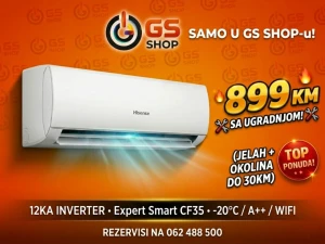 KLIMA HISENSE 12KA INVERTER SA UGRADNJOM (EXPERT SMART / -20) — fotografija 1