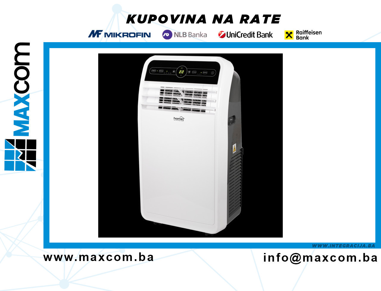 home Mobilni klima uređaj, 12000Btu, hlađenjegrijanje, WiFi - A — fotografija 1