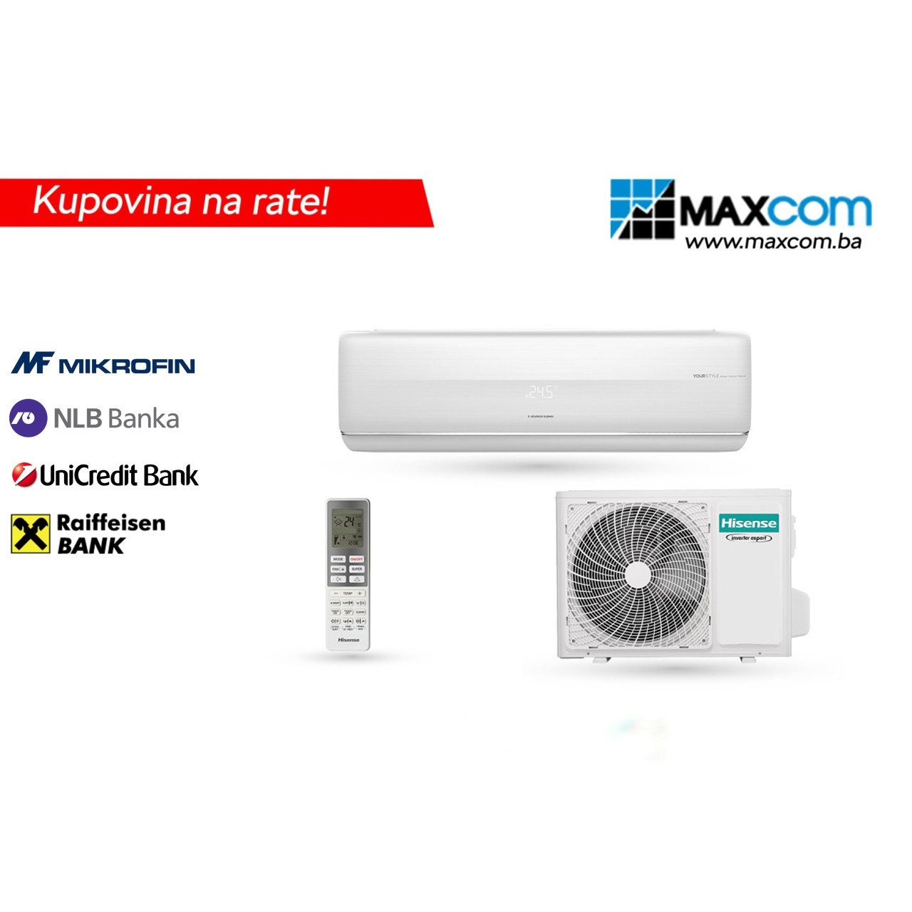 Hisense klima 12K QF35XR0EW FRESH MASTER — fotografija 1