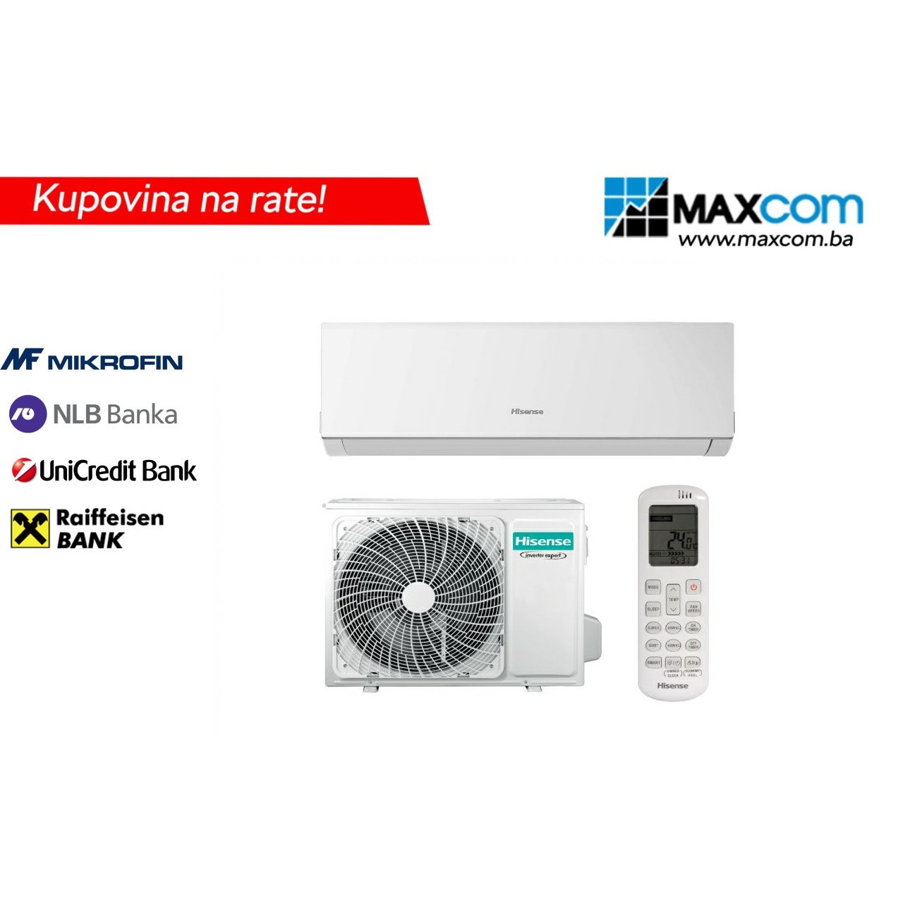 Hisense klima New-Comfort 24K Inverter — fotografija 1